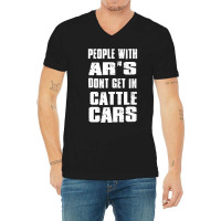 People With Ar's Don'gein Cattle Cars Games Characters V-neck Tee | Artistshot