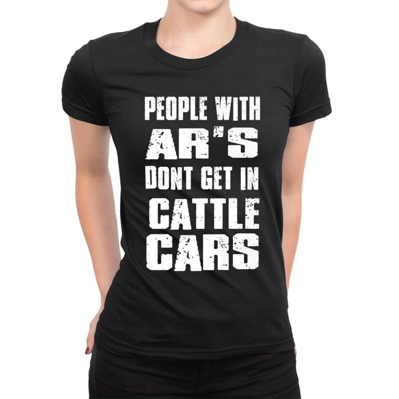 People With Ar's Don'gein Cattle Cars Games Characters Ladies Fitted T-Shirt by KhalilDesign | Artistshot