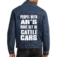 People With Ar's Don'gein Cattle Cars Games Characters Men Denim Jacket | Artistshot