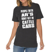 People With Ar's Don'gein Cattle Cars Games Characters Vintage T-shirt | Artistshot