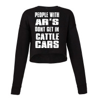 People With Ar's Don'gein Cattle Cars Games Characters Cropped Sweater | Artistshot