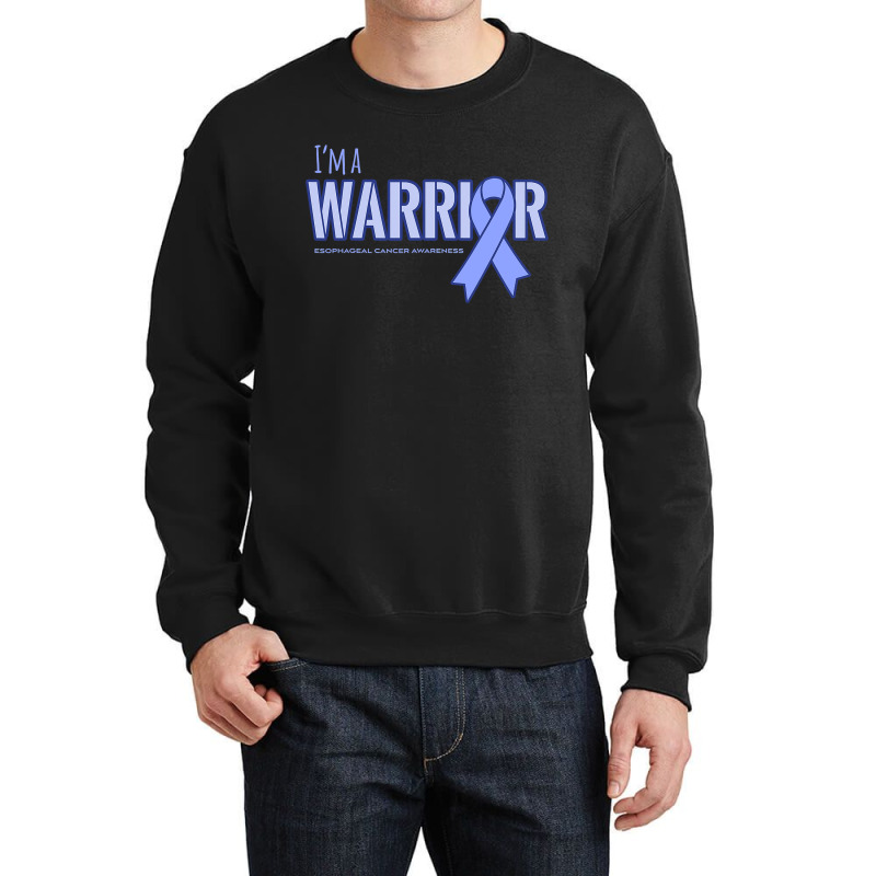 I'm A Warrior Esophageal Cancer Awareness Crewneck Sweatshirt by cm-arts | Artistshot