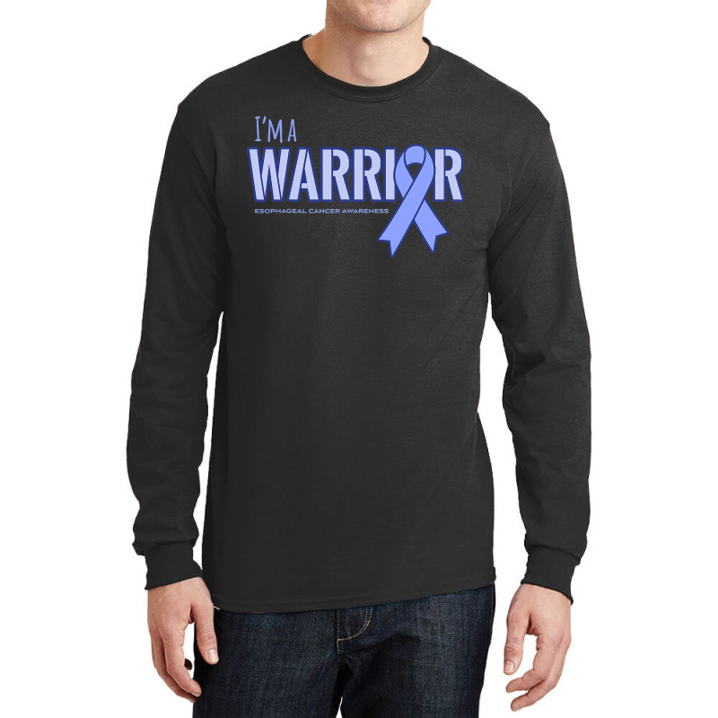 I'm A Warrior Esophageal Cancer Awareness Long Sleeve Shirts by cm-arts | Artistshot