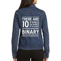 Those Who Understand Binary And Those Who Don't Ladies Denim Jacket | Artistshot