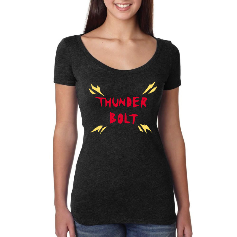 Thunder Bolt Kaminari Women's Triblend Scoop T-shirt by AngelaMaria | Artistshot