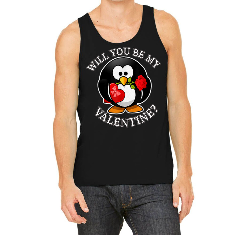 Will You Be My Valentine Funny Valentine's Day Tank Top by cm-arts | Artistshot