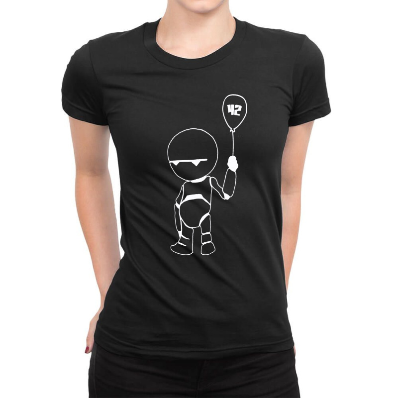 Marvin The Robot, Hitchhikers Guide To The Galaxy, Cult Film, Hitchhik Ladies Fitted T-Shirt by SHODSPADS | Artistshot