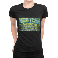 Claude Monet Water Lily Pond, Claude Monet, Water Lily Pond, Claude Mo Ladies Fitted T-shirt | Artistshot