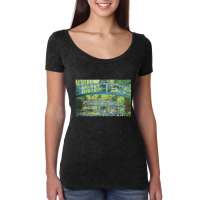 Claude Monet Water Lily Pond, Claude Monet, Water Lily Pond, Claude Mo Women's Triblend Scoop T-shirt | Artistshot