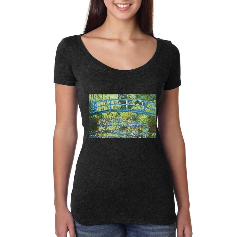 Claude Monet Water Lily Pond, Claude Monet, Water Lily Pond, Claude Mo Women's Triblend Scoop T-shirt by SHAKSJS | Artistshot