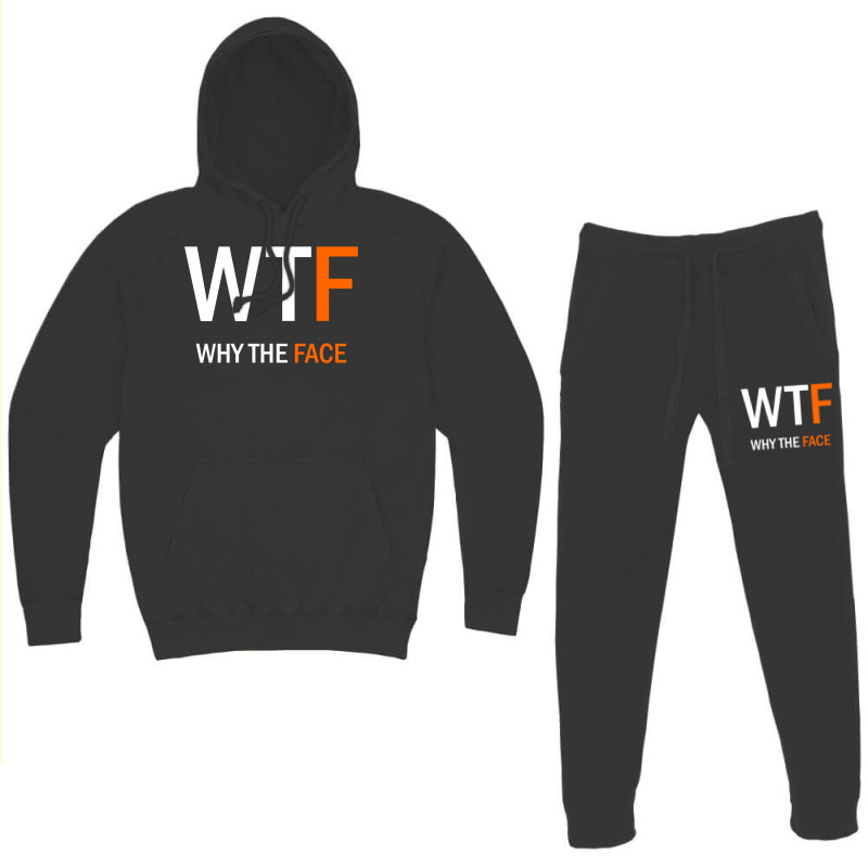 Wtf Why The Face Hoodie & Jogger Set | Artistshot