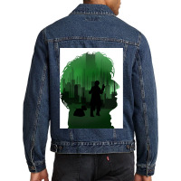 Funny Gift Time Traveller Gifts Men Men Denim Jacket | Artistshot