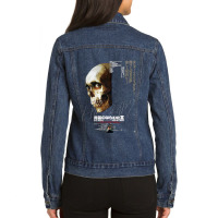 Vintage Retro Scissorhands Mens Funny Ladies Denim Jacket | Artistshot