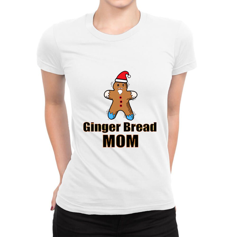 Ginger Bread Cute Christmas Holiday Spirit Lovely Ladies Fitted T-shirt | Artistshot