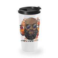 Bald Black Man Firefighter Life Travel Mug | Artistshot