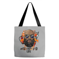 Bald Black Man Firefighter Life Tote Bags | Artistshot