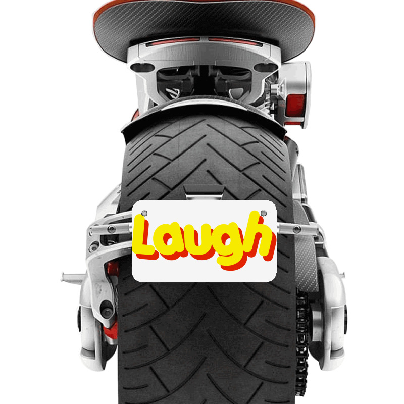 Laugh Motorcycle License Plate | Artistshot