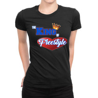 The King Of Freestyle Music Latin Hip Hop Classic Ladies Fitted T-shirt | Artistshot