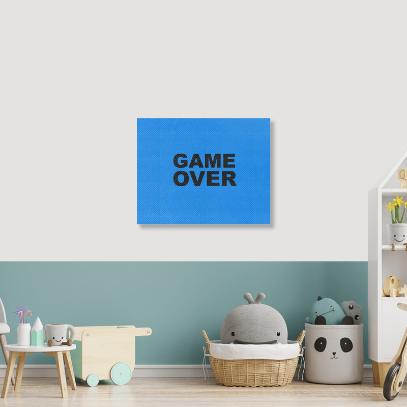 Game Over   Game Landscape Canvas Print | Artistshot