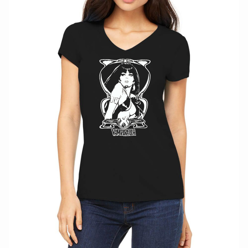 Vampirella, Vampirella Vintage, Vampirella Art, Vampirella Painting, V Women's V-Neck T-Shirt by SHODSPADS | Artistshot