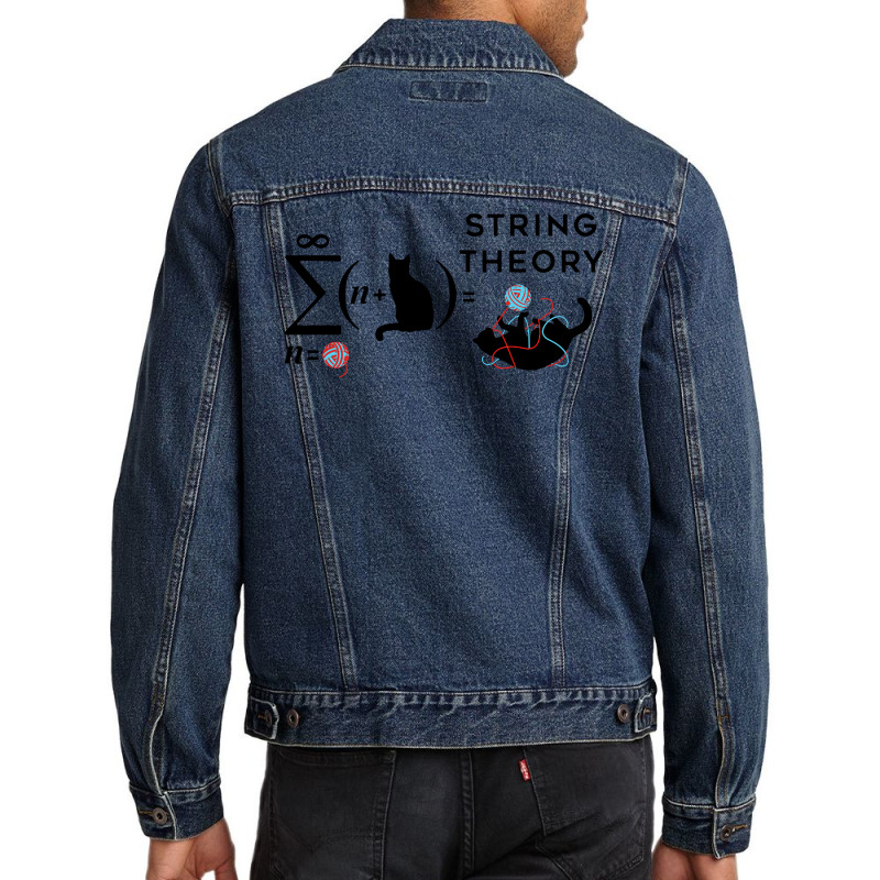 String Theory Men Denim Jacket by AGSTshirt | Artistshot