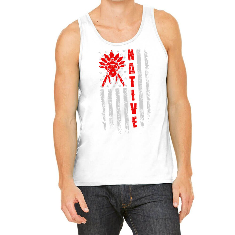 Native American Flag Retro Tank Top | Artistshot