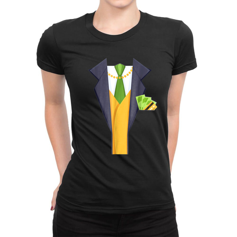 Billionaire Halloween Costume T Shirt   Or A Millionaire Ladies Fitted T-Shirt by Newart | Artistshot