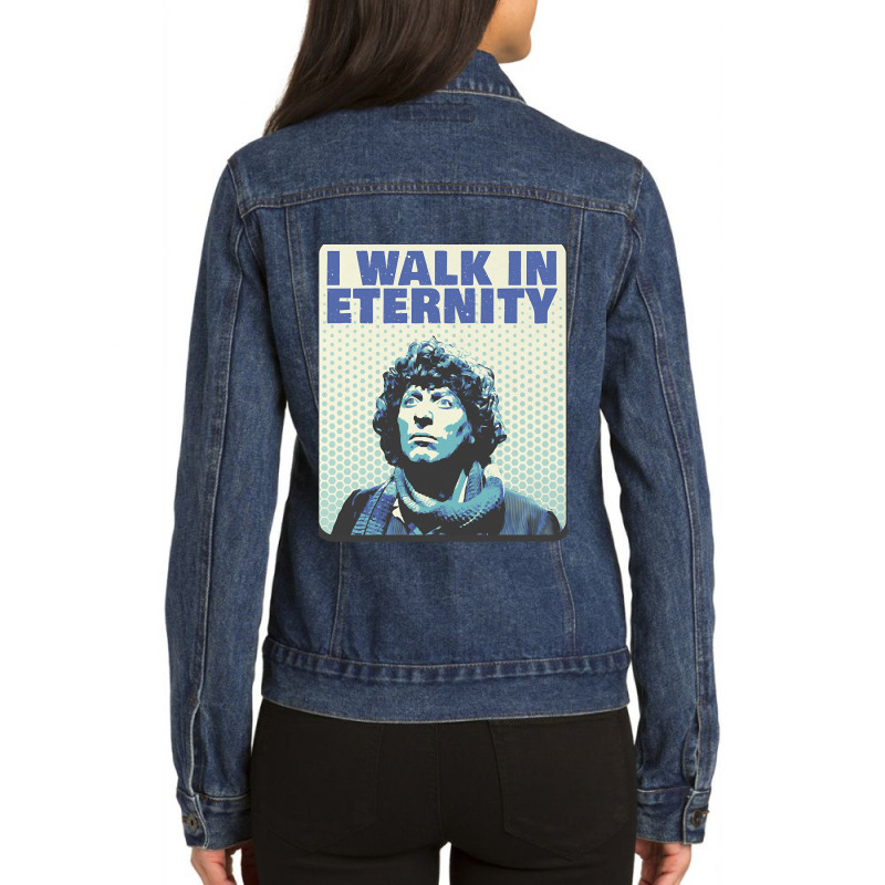 Vintage  Time Traveller Gifts Men Ladies Denim Jacket by HeavenArtists | Artistshot