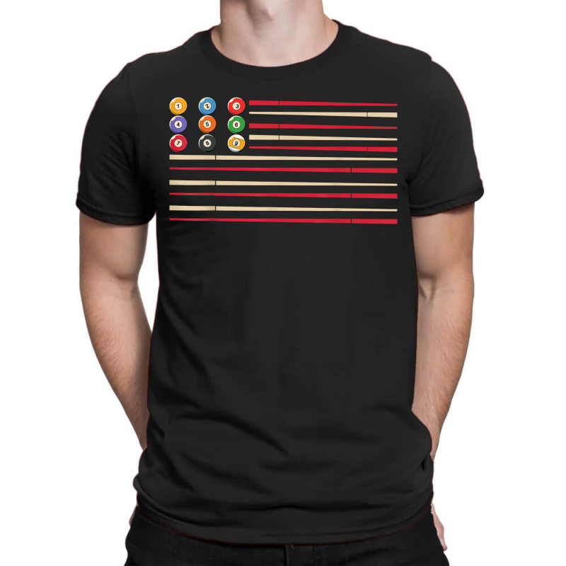 Billiard Player Us Flag Pool Snooker T-shirt | Artistshot