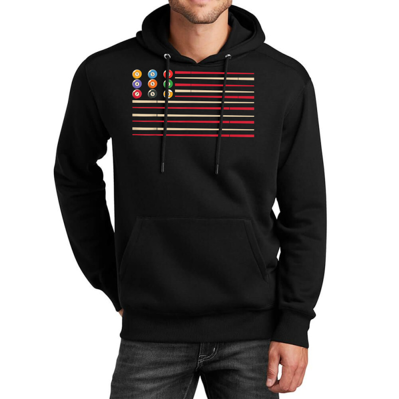 Billiard Player Us Flag Pool Snooker Unisex Hoodie | Artistshot