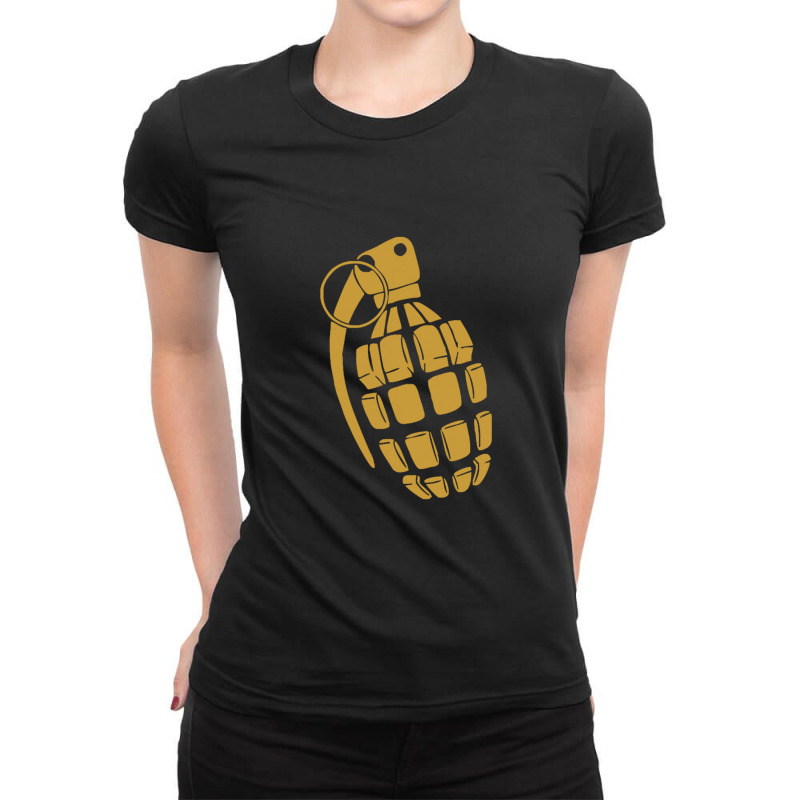 Granate Grenade Waffe Weapon Krieg War Pc Game Classic Usa Army Ladies Fitted T-Shirt by Stacyboltonri | Artistshot