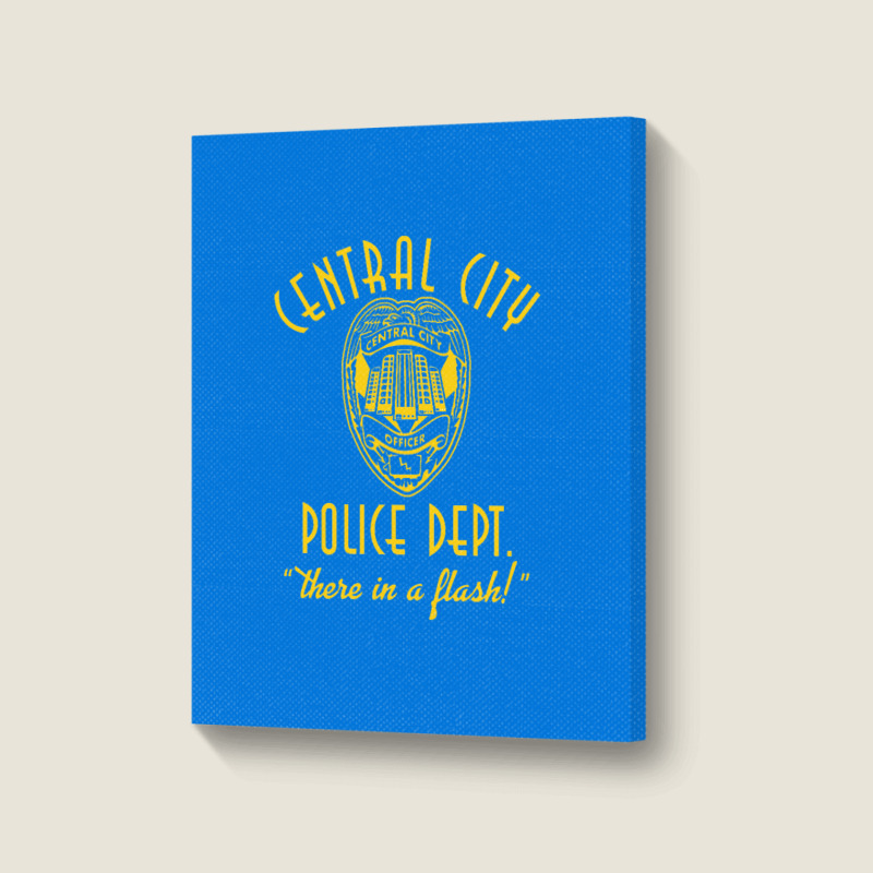 Central City Police Department   The Flash Portrait Canvas Print | Artistshot