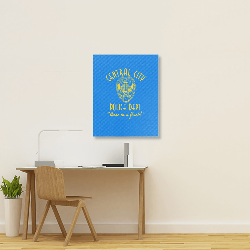 Central City Police Department   The Flash Portrait Canvas Print | Artistshot