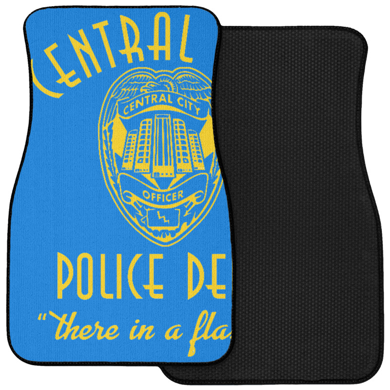 Central City Police Department   The Flash Front Car Mat | Artistshot