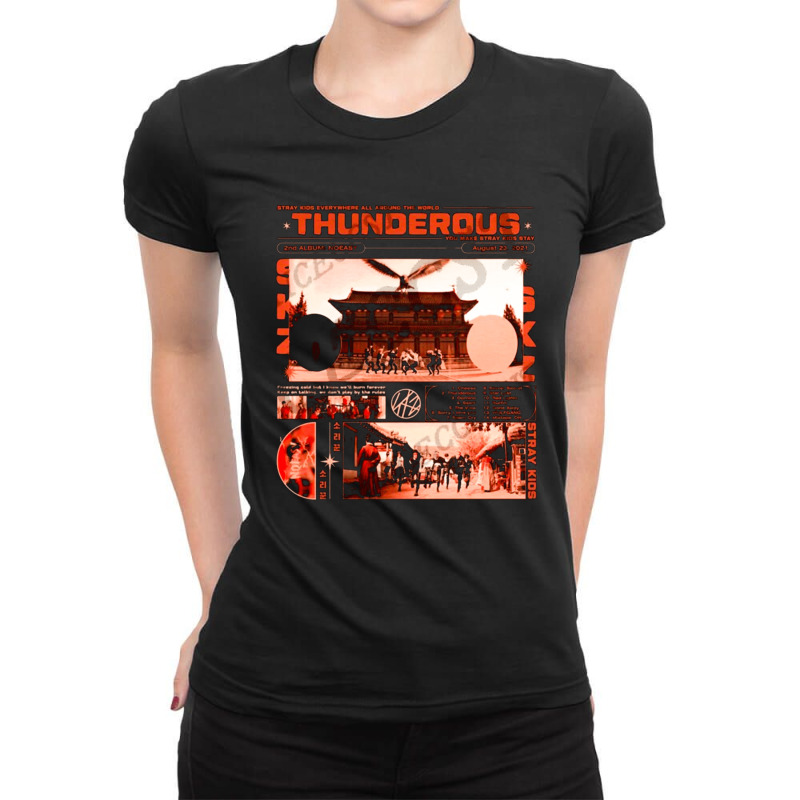 Stray Kids Thunderous, Stray Kids, Thunderous, Stray Kids Thunderous V Ladies Fitted T-Shirt by SHODSPADS | Artistshot