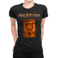 Inscryption Psychological Horror Ouroboros Card Game Halloween Scary S Ladies Fitted T-shirt | Artistshot