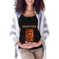 Inscryption Psychological Horror Ouroboros Card Game Halloween Scary S Maternity Scoop Neck T-shirt | Artistshot