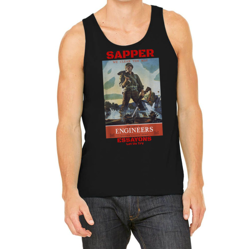 Sapper Army Combat Engineer Corps Veterans And Military Tank Top by BessieCarolyn | Artistshot