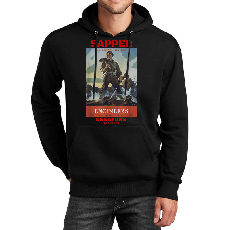 Sapper Army Combat Engineer Corps Veterans And Military Unisex Hoodie by BessieCarolyn | Artistshot