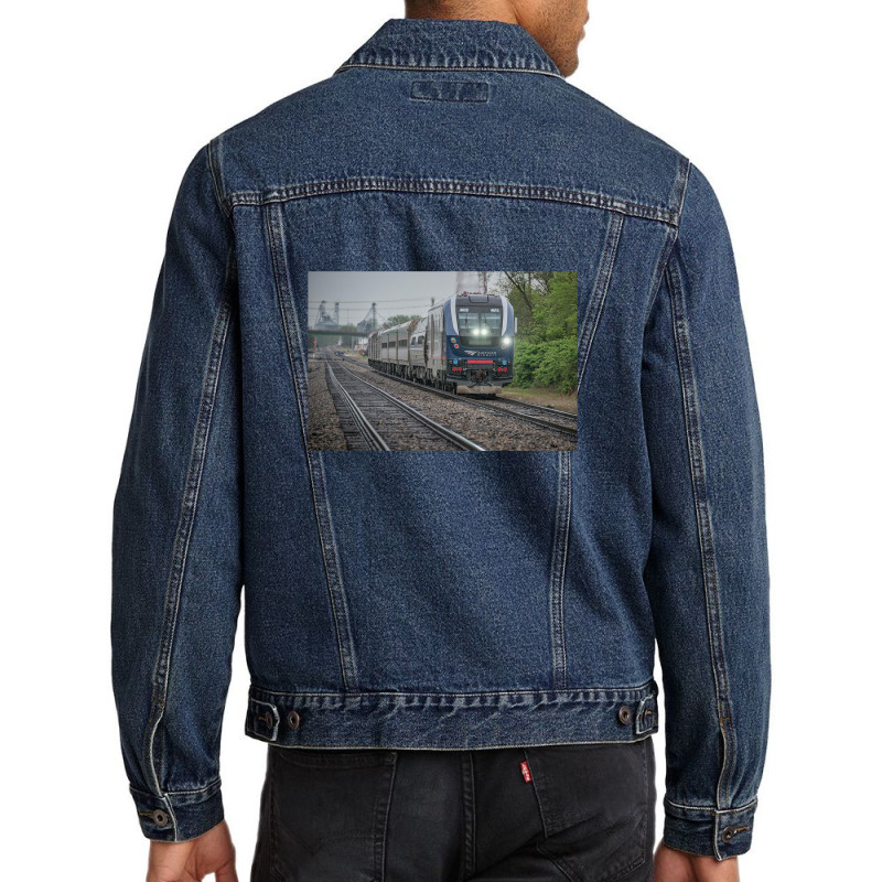 Departs Centralia, Illinoi Men Denim Jacket | Artistshot