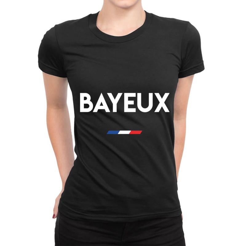 Bayeux France Ladies Fitted T-Shirt by cm-arts | Artistshot