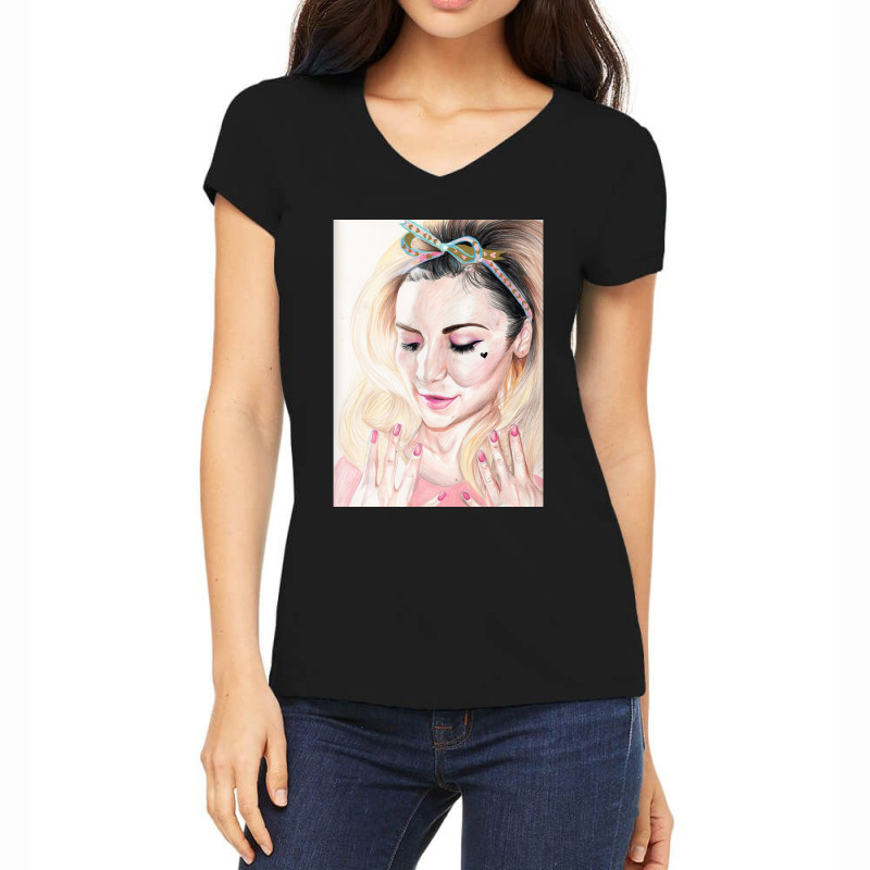 Day Gifts Abramovic Women My Favorite Women's V-Neck T-Shirt by Artists-Zoe | Artistshot