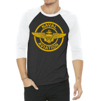 Naval Aviation Wings Patch 3/4 Sleeve Shirt | Artistshot