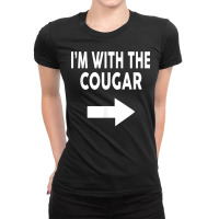 I_m With The Cougar Halloween Cougars Cougar Ladies Fitted T-shirt | Artistshot