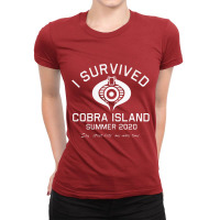 Cobra Island Survivor (white) Ladies Fitted T-shirt | Artistshot