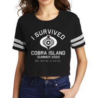 Cobra Island Survivor (white) Scorecard Crop Tee | Artistshot