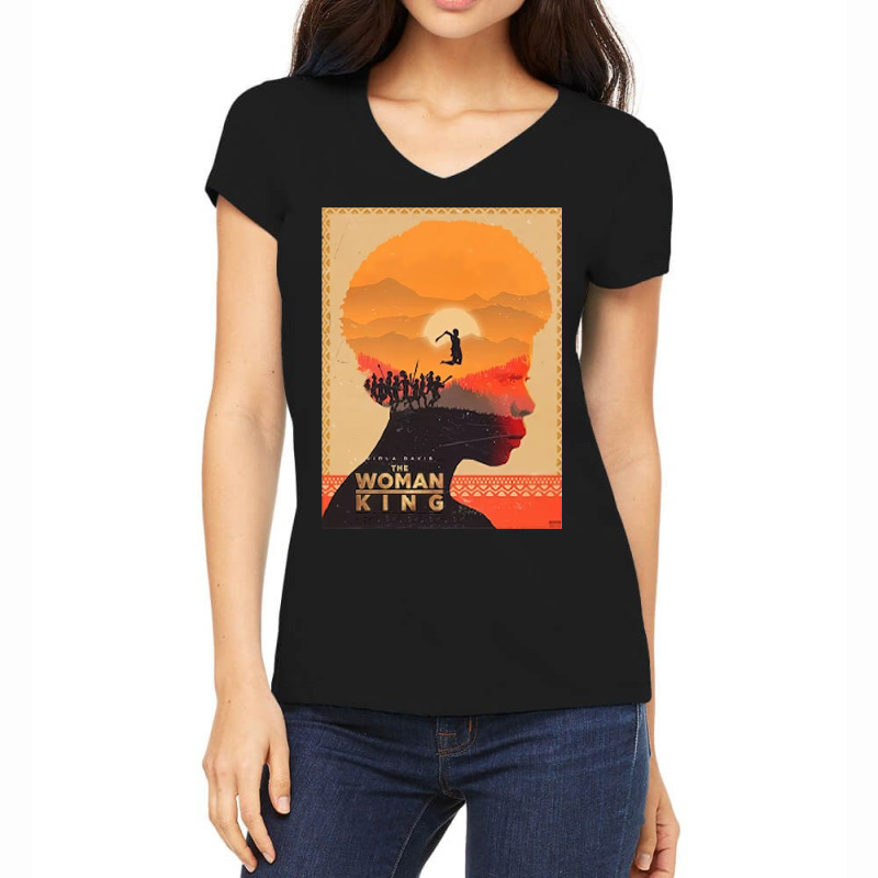 Woman King Women's V-Neck T-Shirt by Ha Thu | Artistshot