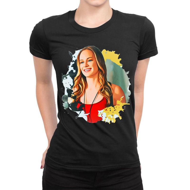 Retro  Abramovic Mens Womens Ladies Fitted T-Shirt by Artists-Zoe | Artistshot