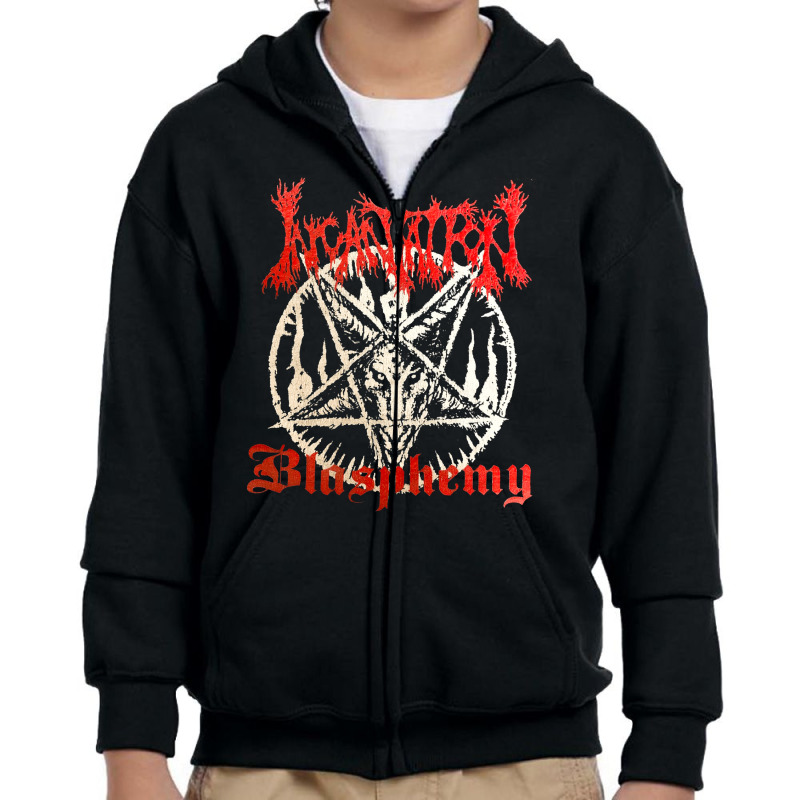 Incantation Tour, Incantation Blasphemy, Incantation, Blasphemy, Incan Youth Zipper Hoodie by SHODSPADS | Artistshot