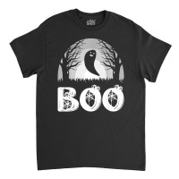 Boo With Spiders And Ghost Halloween Classic T-shirt | Artistshot